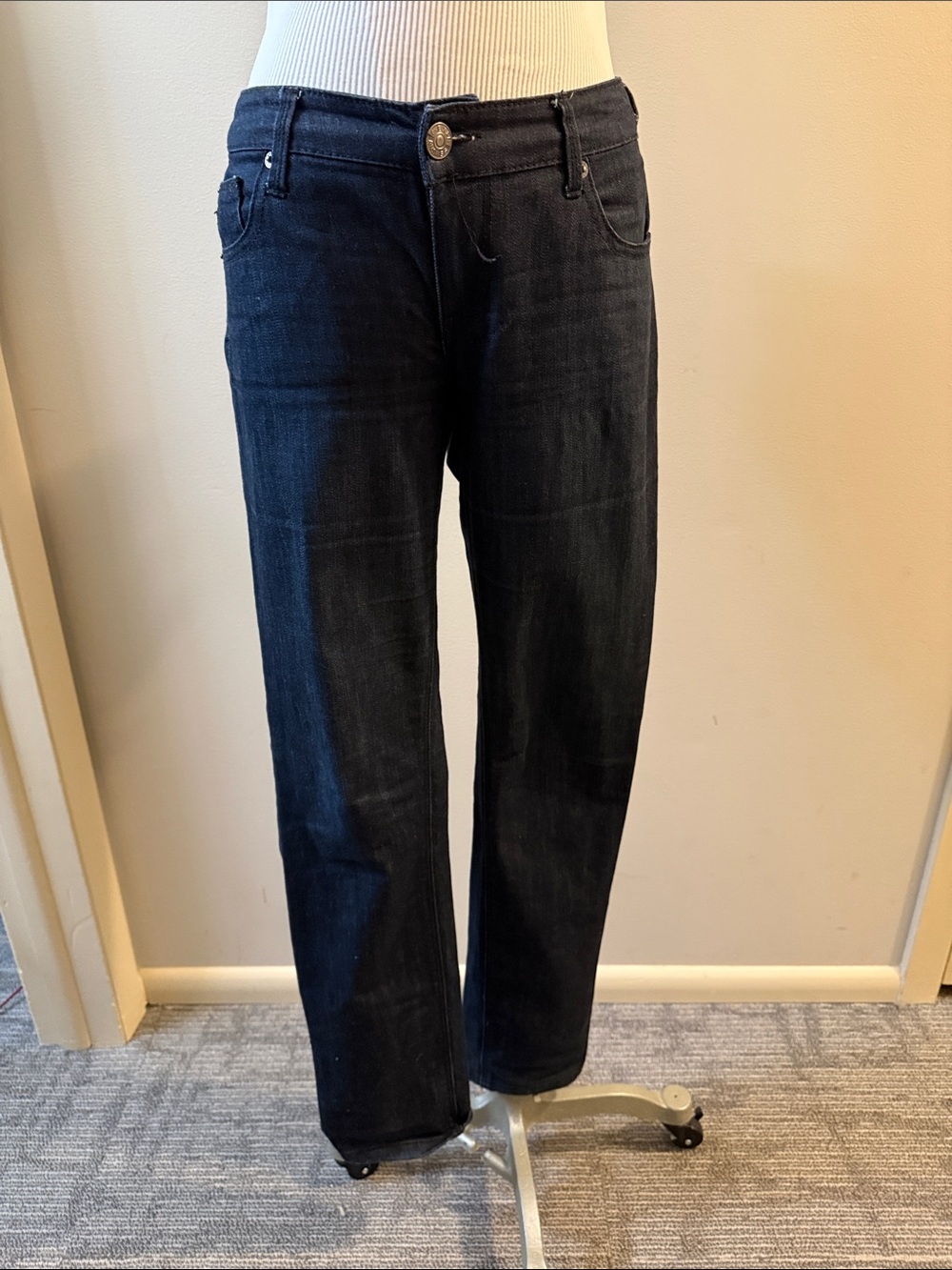Express Men's Dark Indigo Straight Jeans